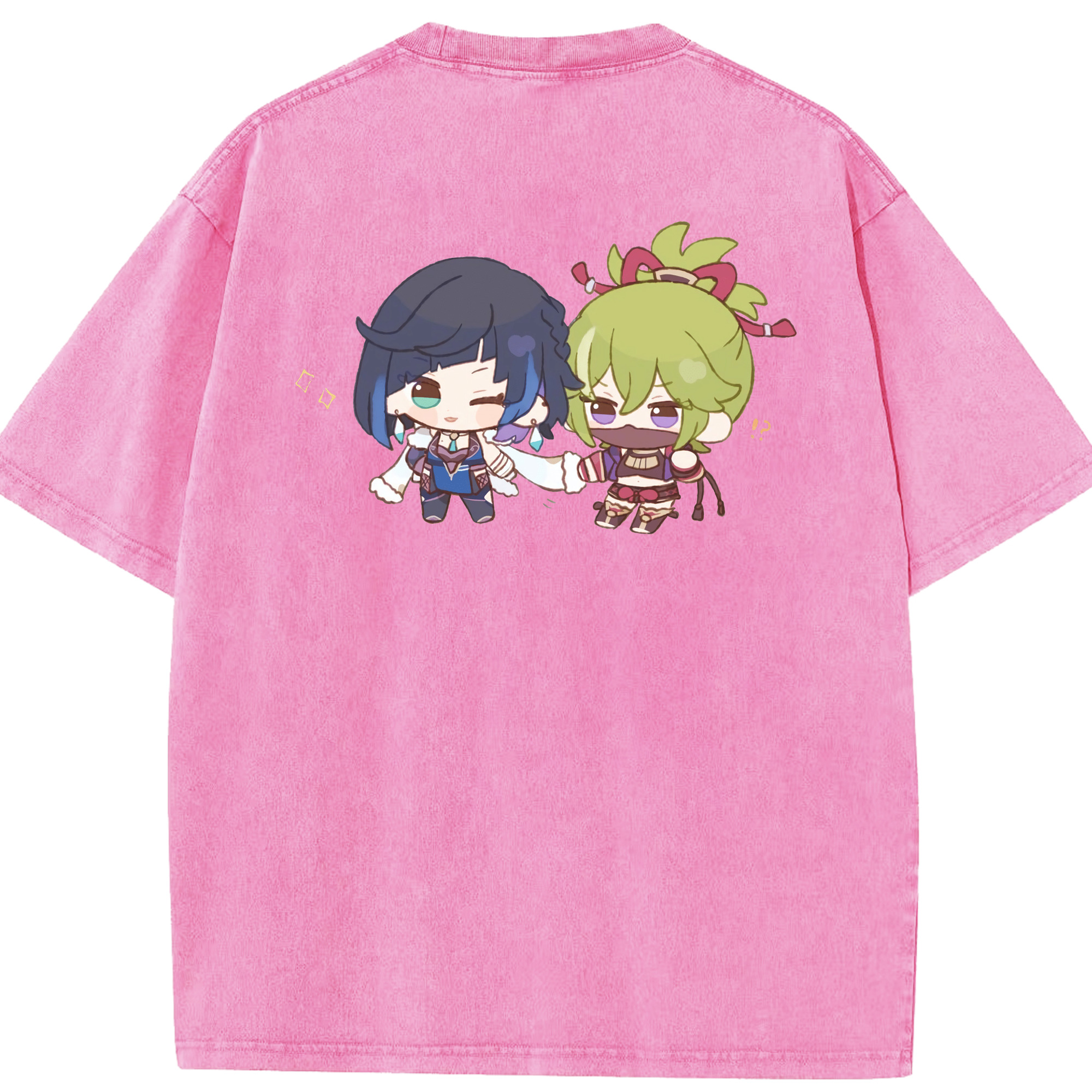 げんし神  久岐忍 くき しのぶ genshin Kuki Shinobu 綿100% ヴィンテージ風 半袖Tシャツ（背面プリント）